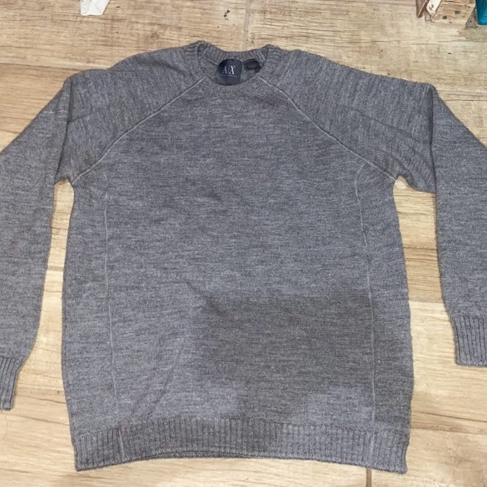 Armani Exchange gray sweater size medium
